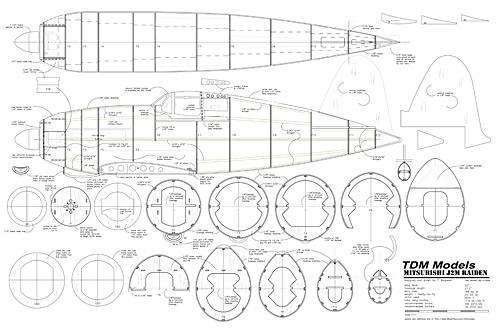 J2M3 Fuselage Construction plan